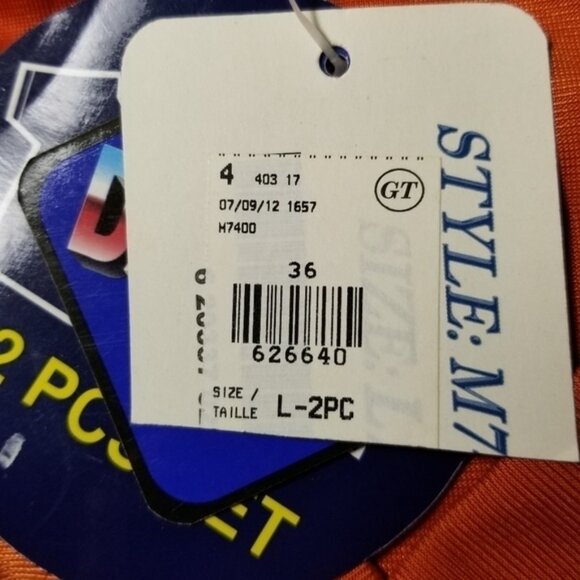 Urban Spirit Men's 2pc Track Shorts and Top Suit Size L Orange - Picture 4 of 5